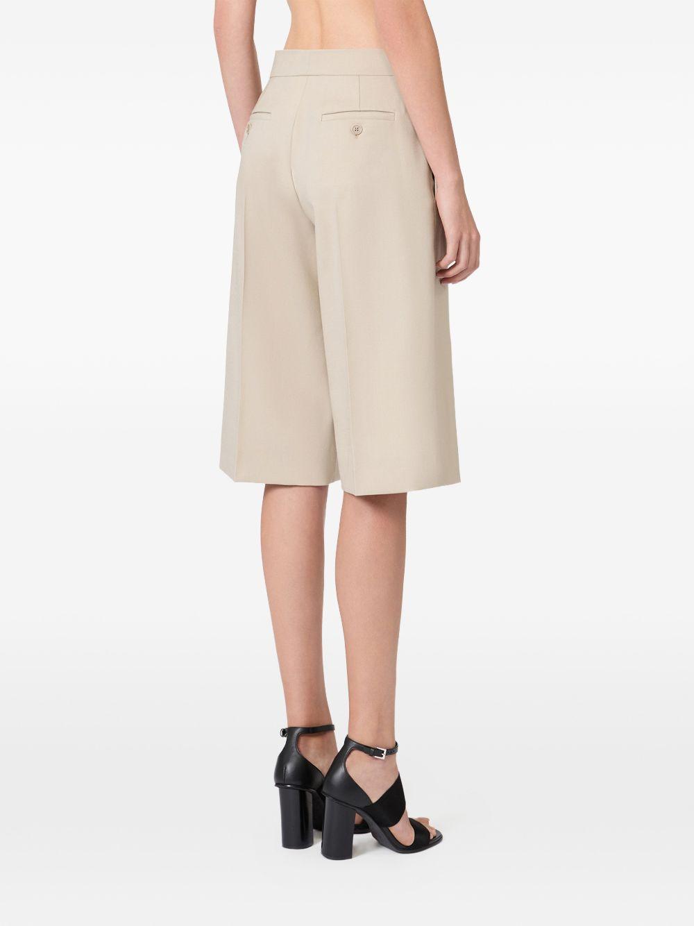 MAX MARA Bermuda Umile in lana beige 