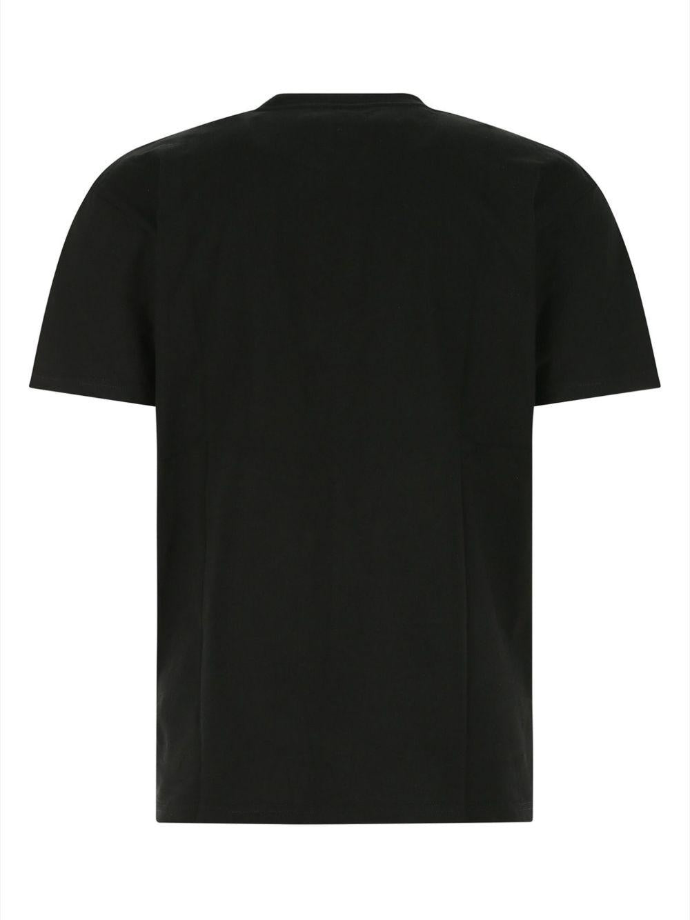 CARHARTT WIP T-shirt a maniche corte in cotone nero con logo 