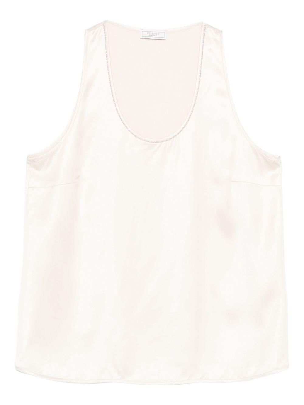 PESERICO Top a canotta in satin 