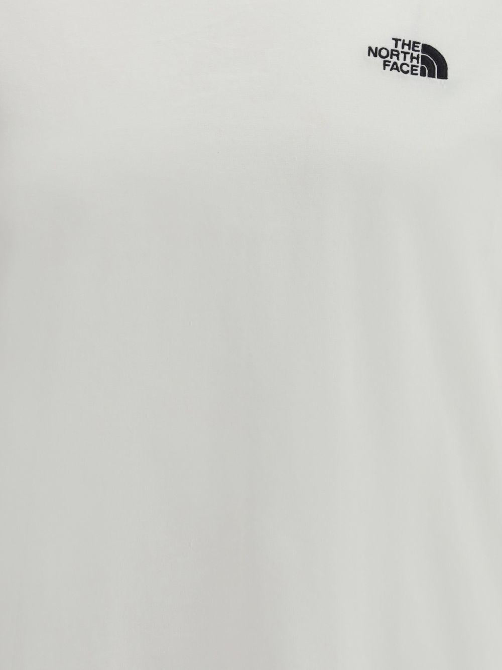 THE NORTH FACE T-shirt girocollo a maniche corte bianca con logo 