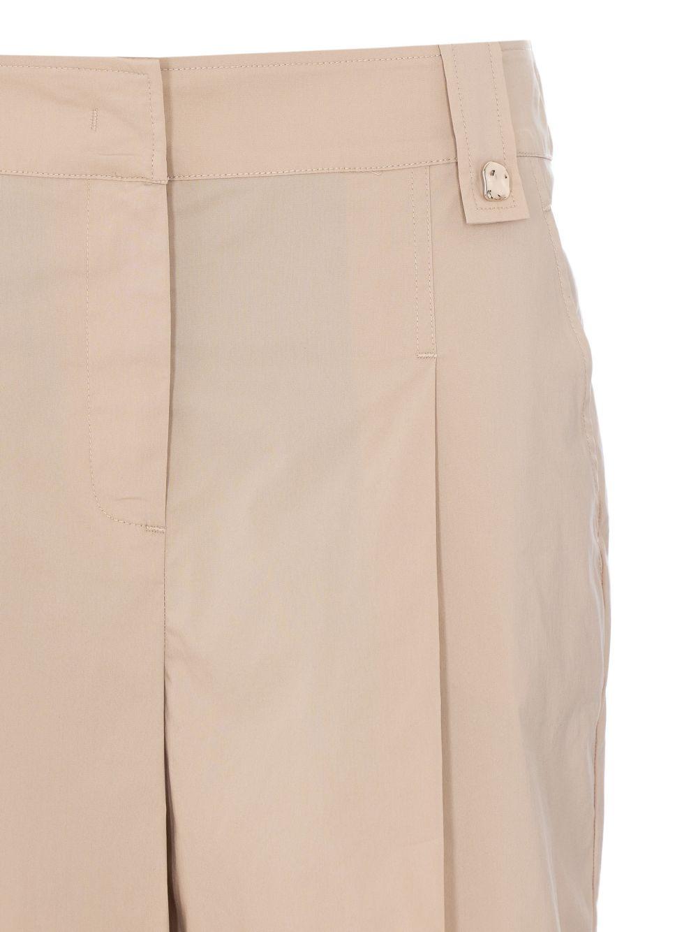 LIUJO Shorts beige chiaro con pinces 