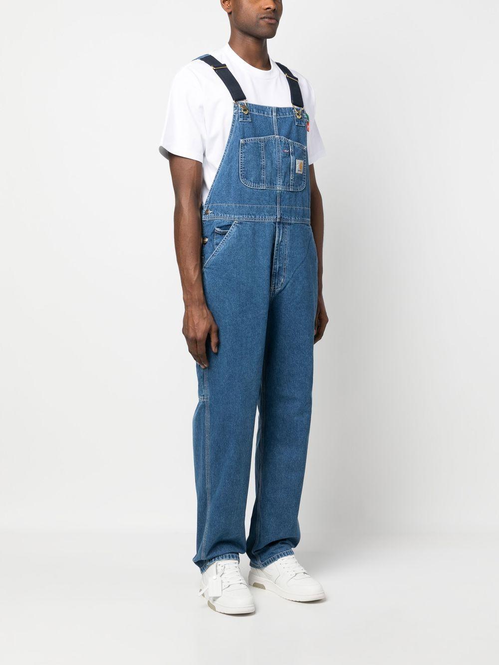CARHARTT WIP Salopette in denim con bretelle regolabili 