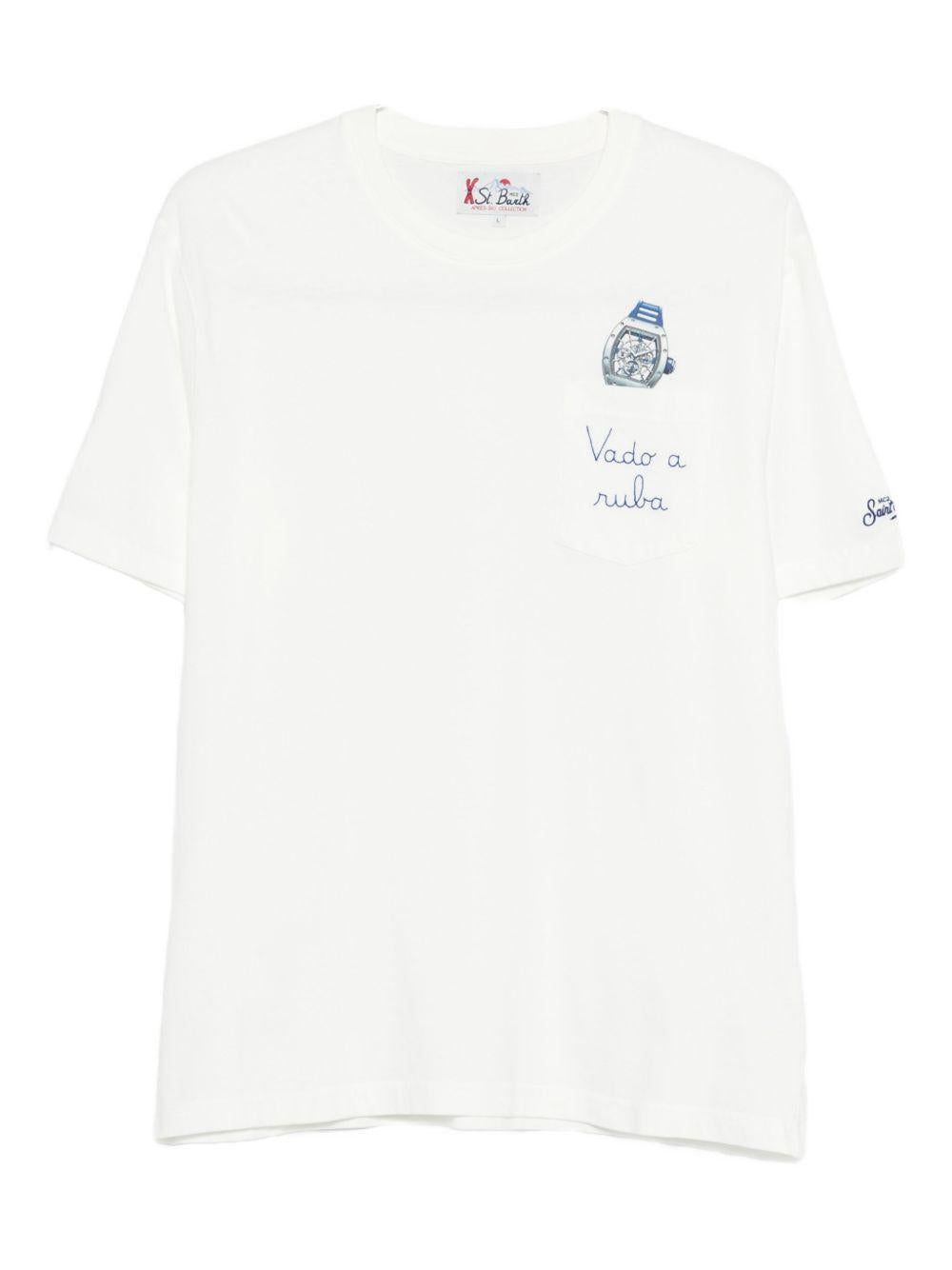 MC2 SAINT BARTH T-shirt 'Connor' in cotone bianco 