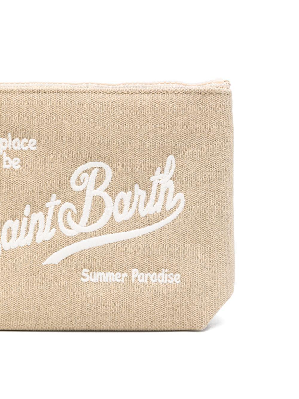 MC2 SAINT BARTH Pochette Aline Canvas beige 