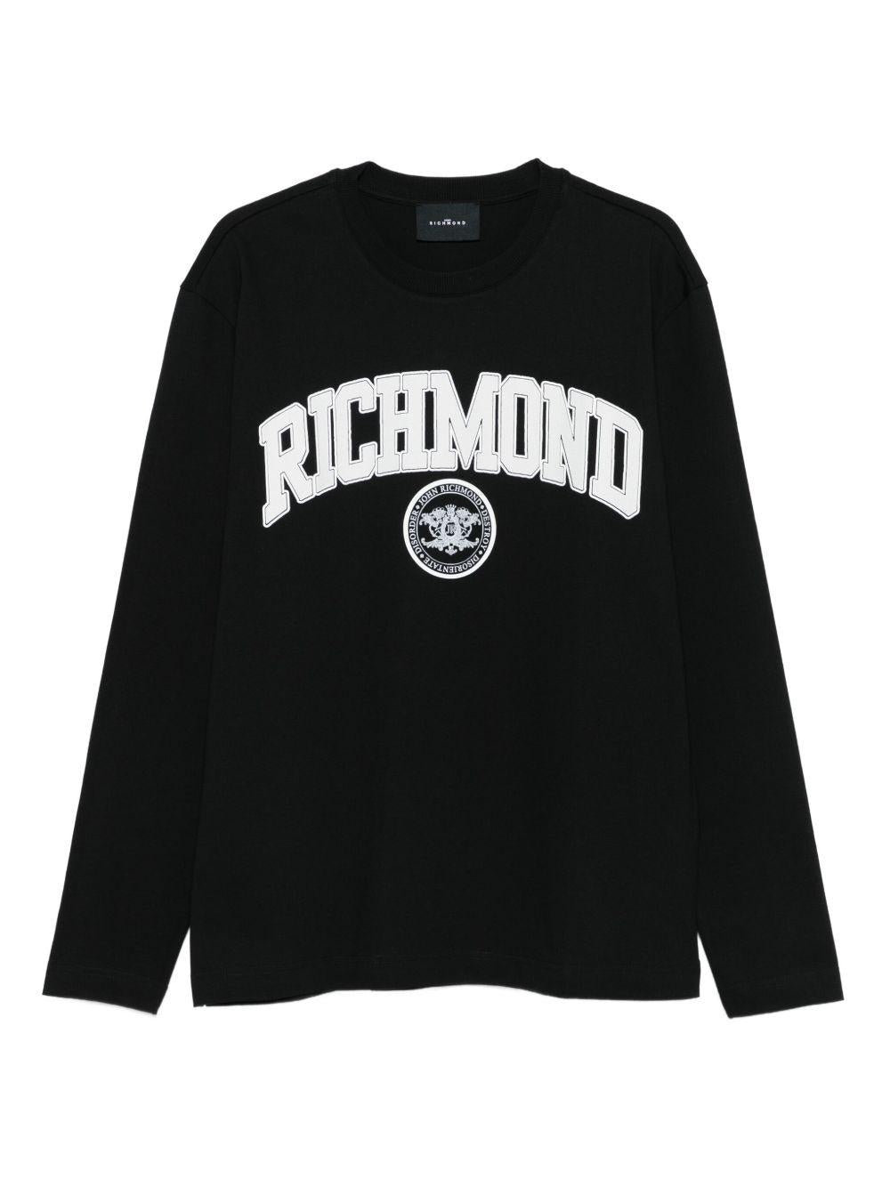 JOHN RICHMOND T-shirt a maniche lunghe con logo 