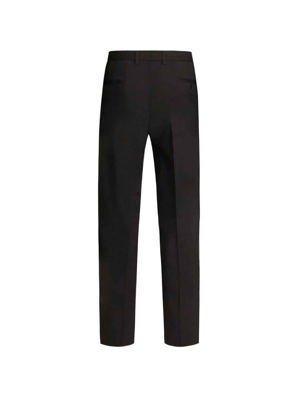 DOLCE e GABBANA Pantaloni eleganti neri a gamba dritta 