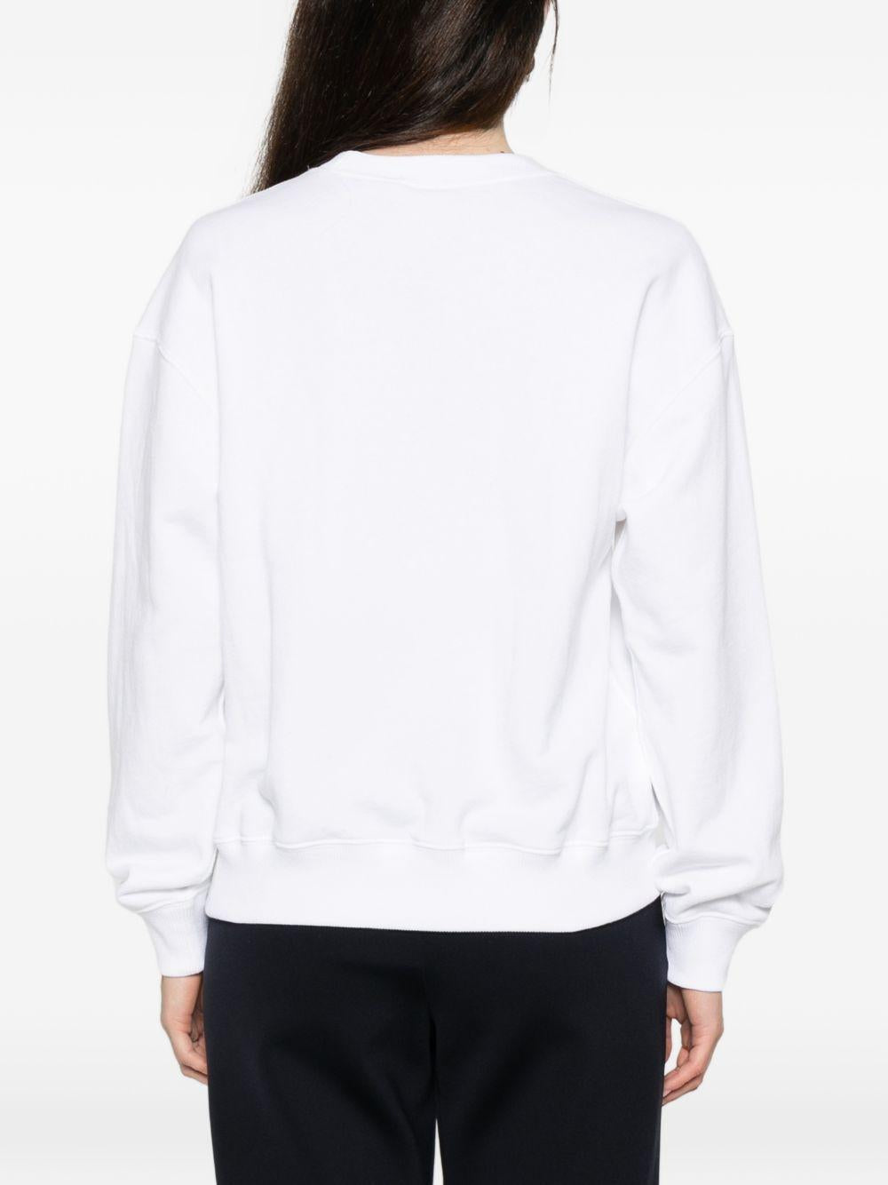 POLO RALPH LAUREN Felpa girocollo bianca con logo 