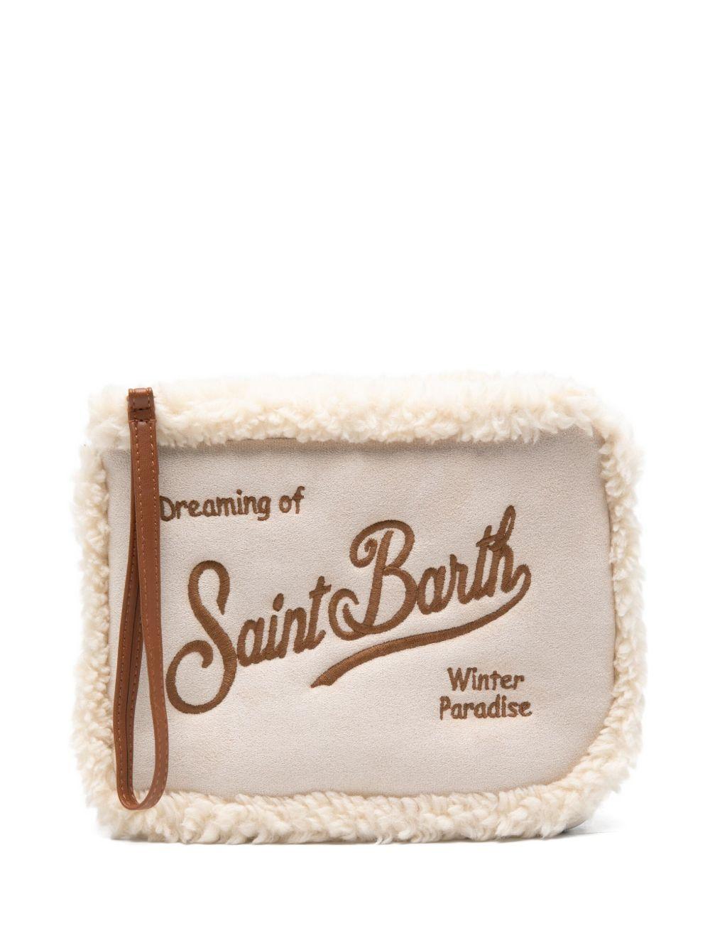 MC2 SAINT BARTH Pochette Aline Shearling beige 