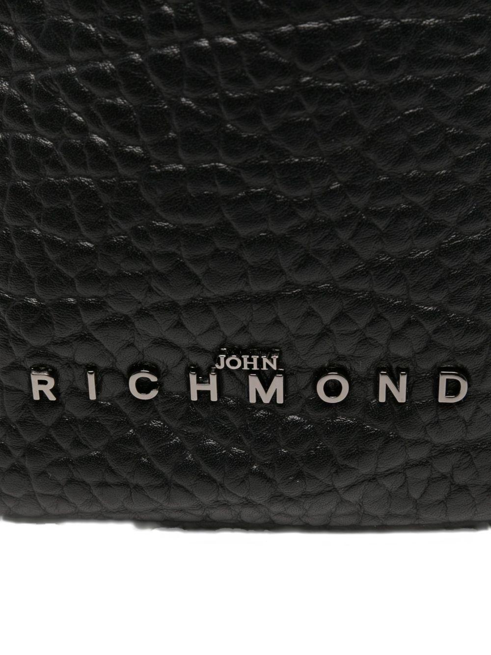JOHN RICHMOND Borsa a spalla in ecopelle nera 