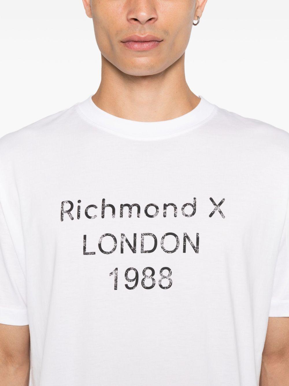 JOHN RICHMOND T-shirt girocollo con stampa 