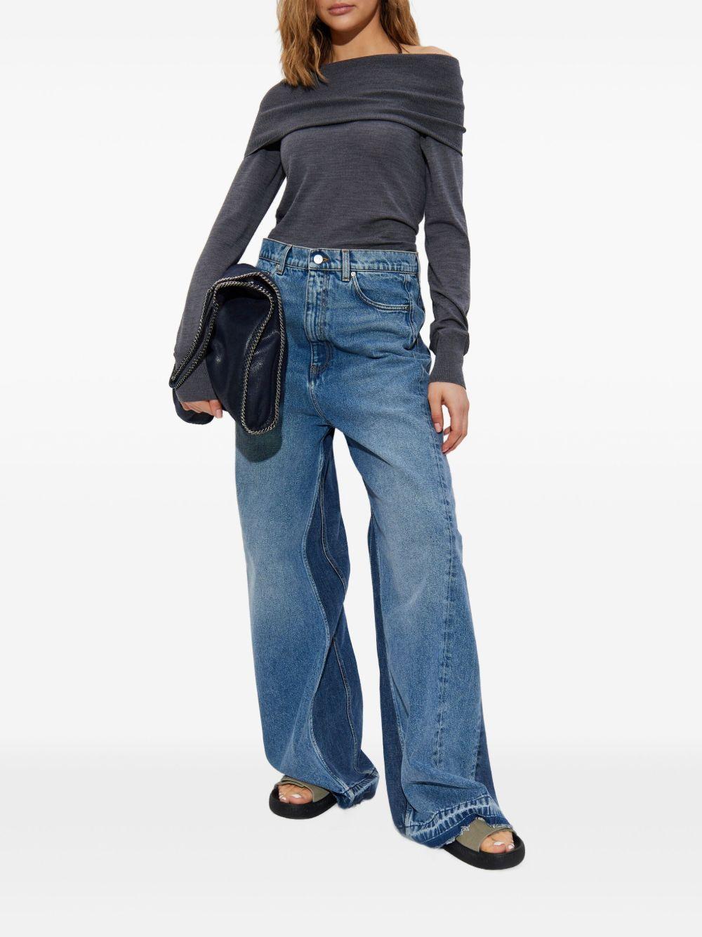 STELLA MCCARTNEY Maglia con scollo Bardot in lana 