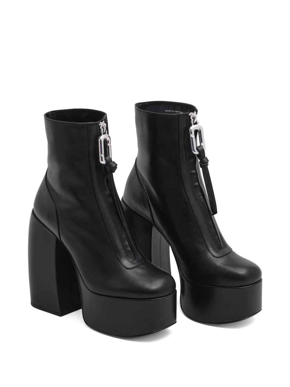 MARC JACOBS Ankle boots The Gigi in pelle nera 