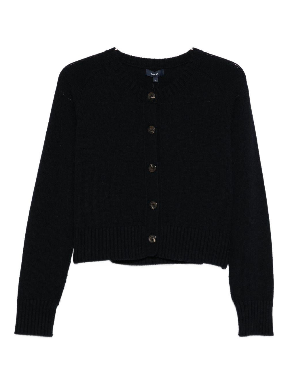 SOEUR Cardigan 'Virginia' in lana merino 