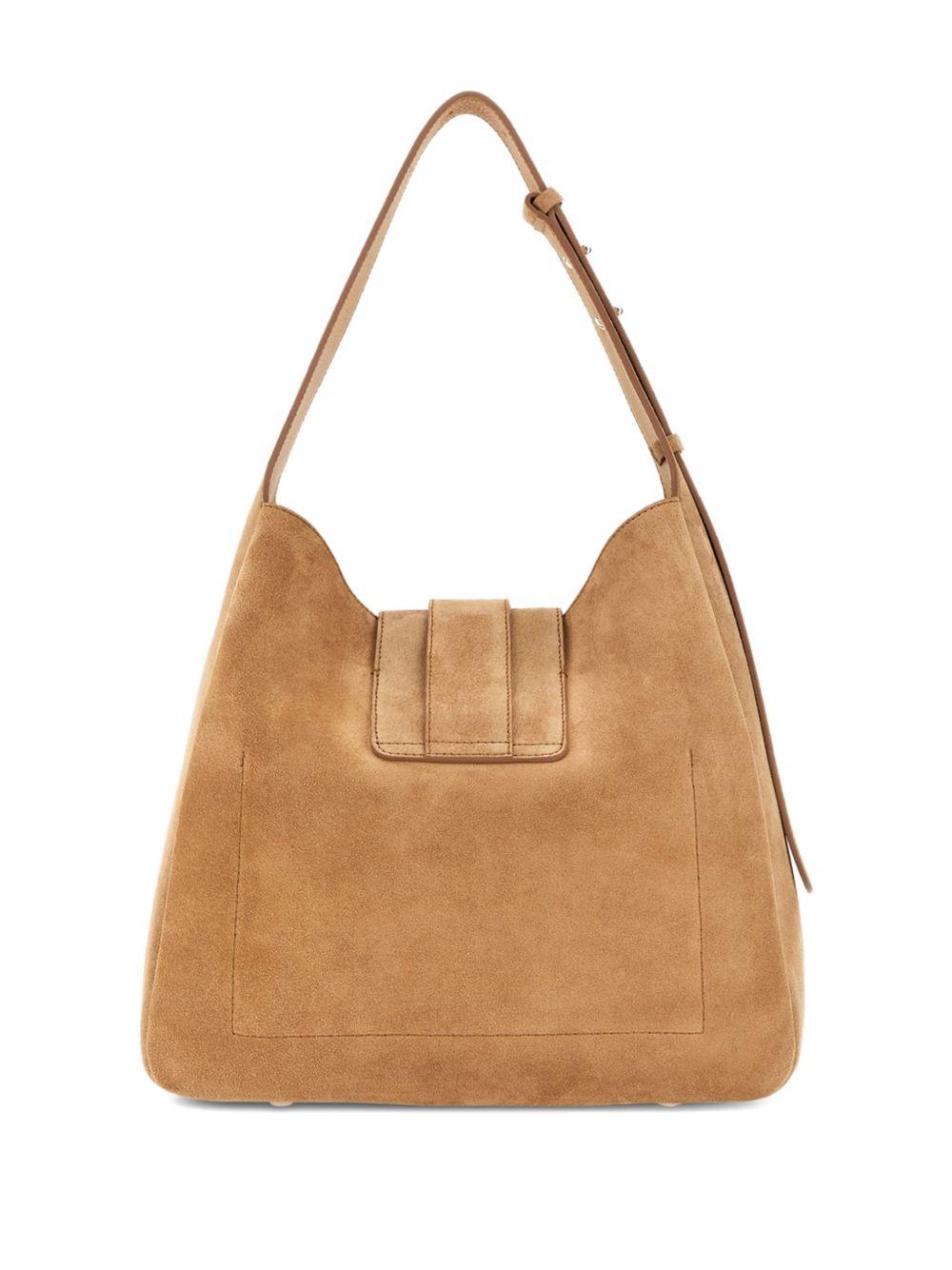 HOGAN Borsa a spalla in suede cammello 