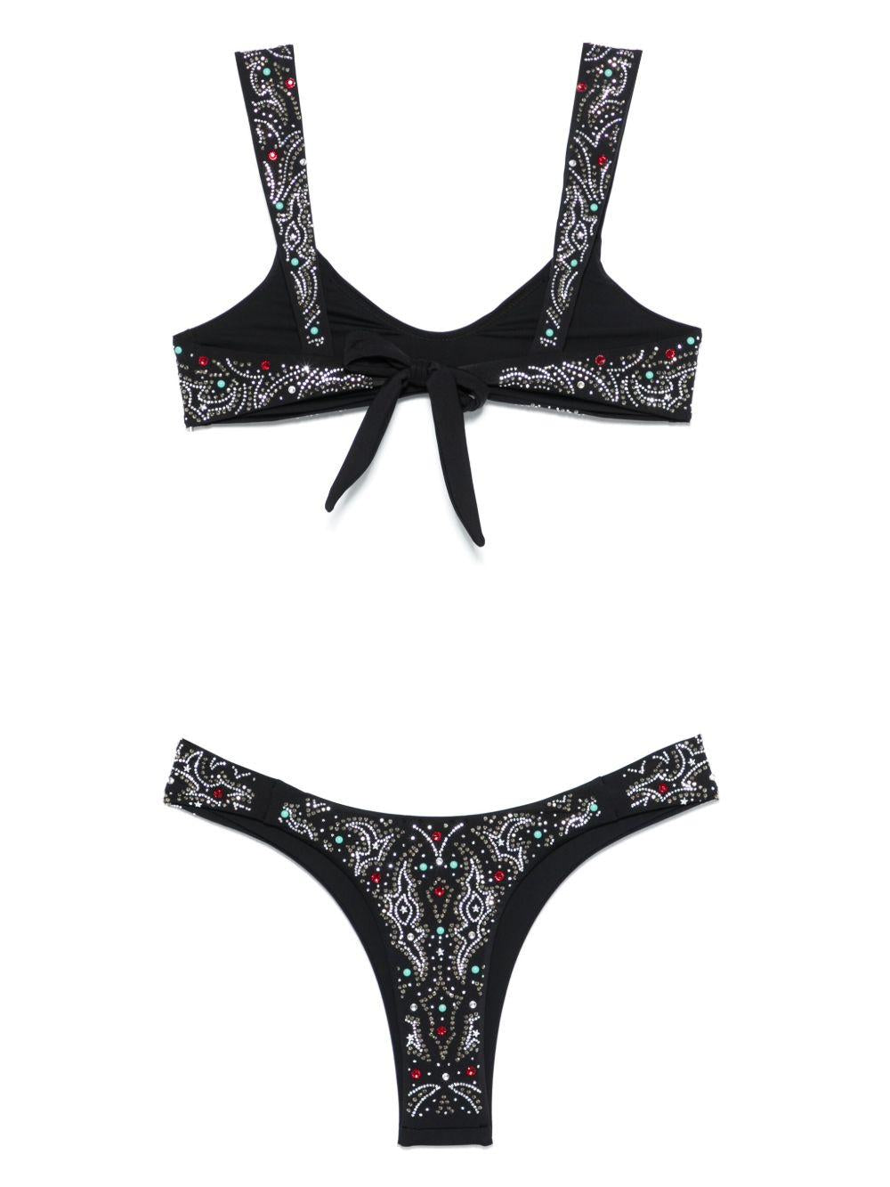 VENUJA Bikini Texano con strass all-over 