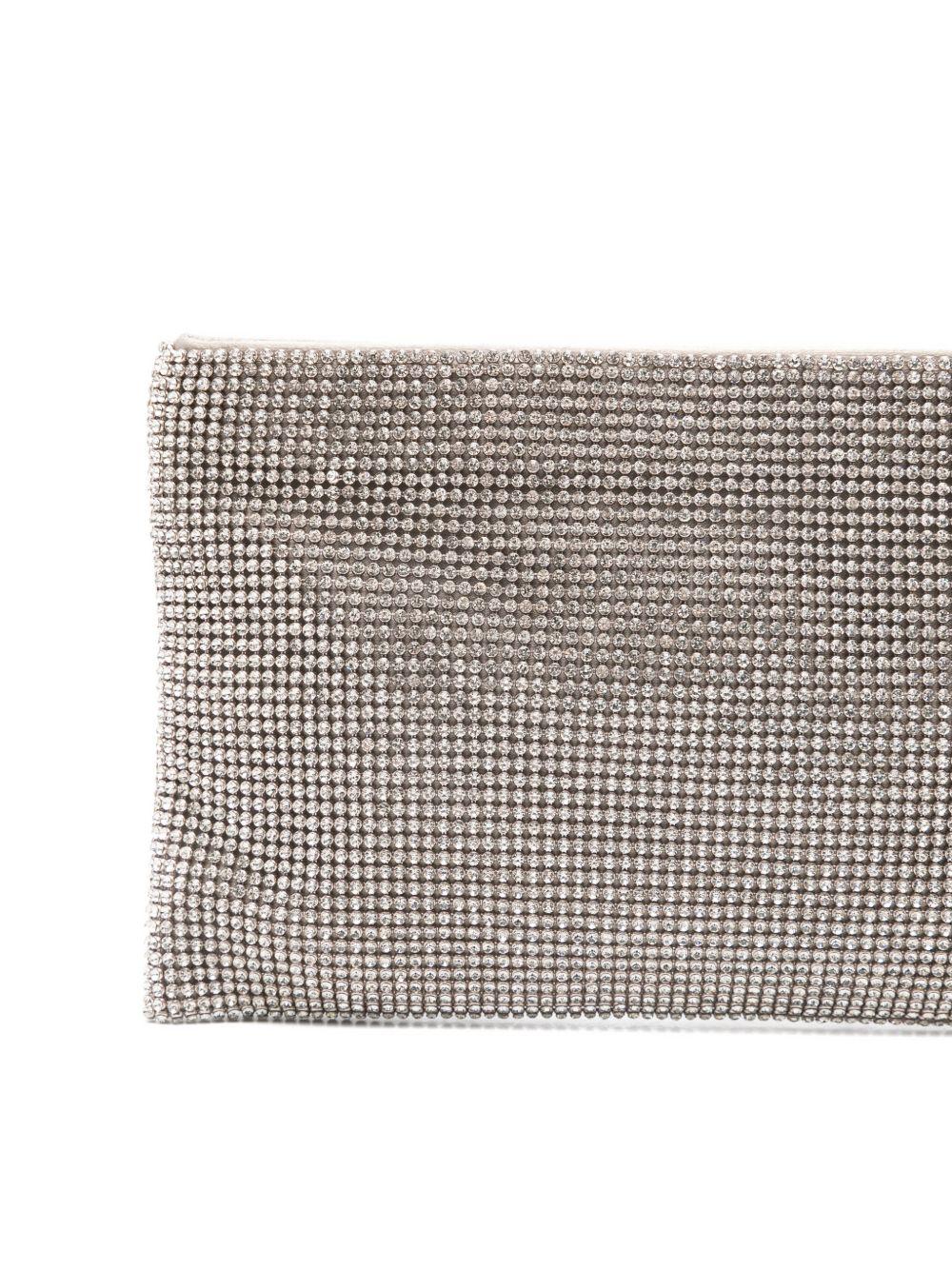 BENEDETTA BRUZZICHES Pochette a tracolla 'Your best friend' argento 