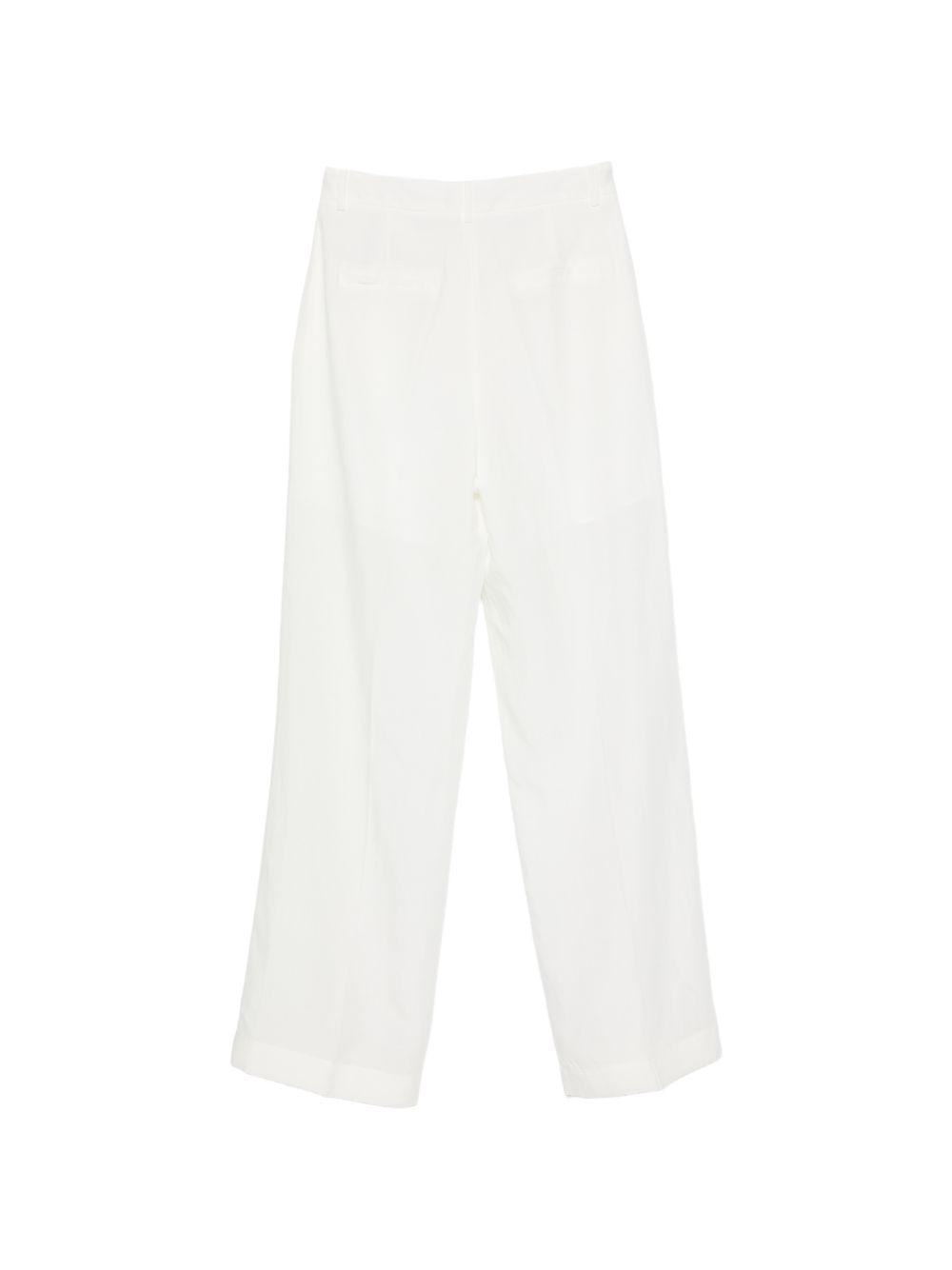 LIUJO Pantaloni in lino bianco 