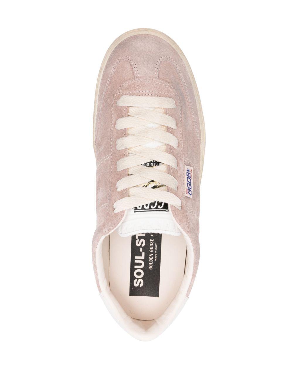 GOLDEN GOOSE Sneakers 'Soul Star' in camoscio rosa 