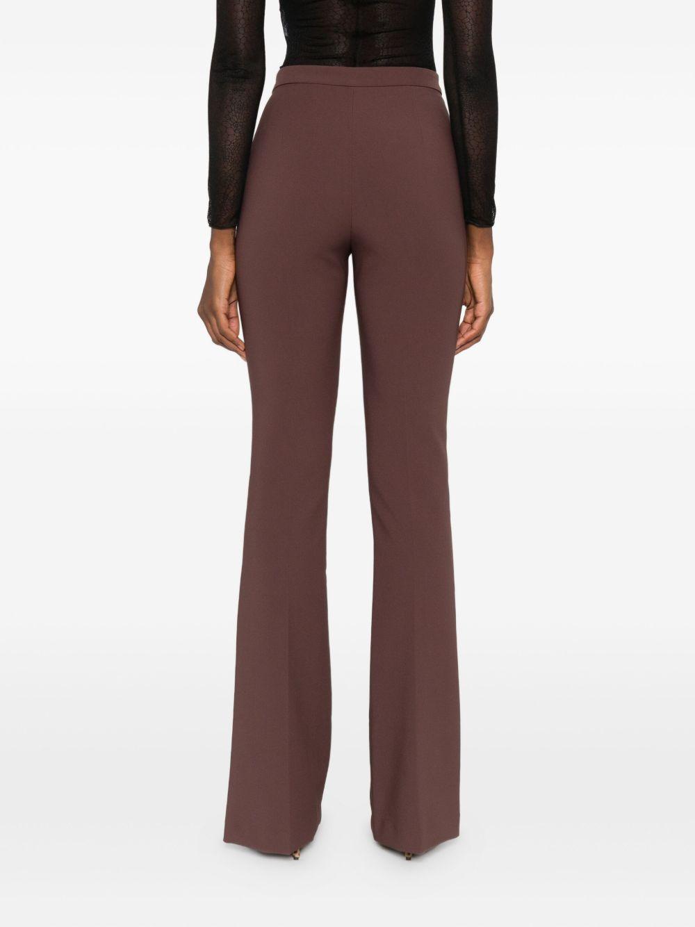 ELISABETTA FRANCHI Pantaloni marroni flare 