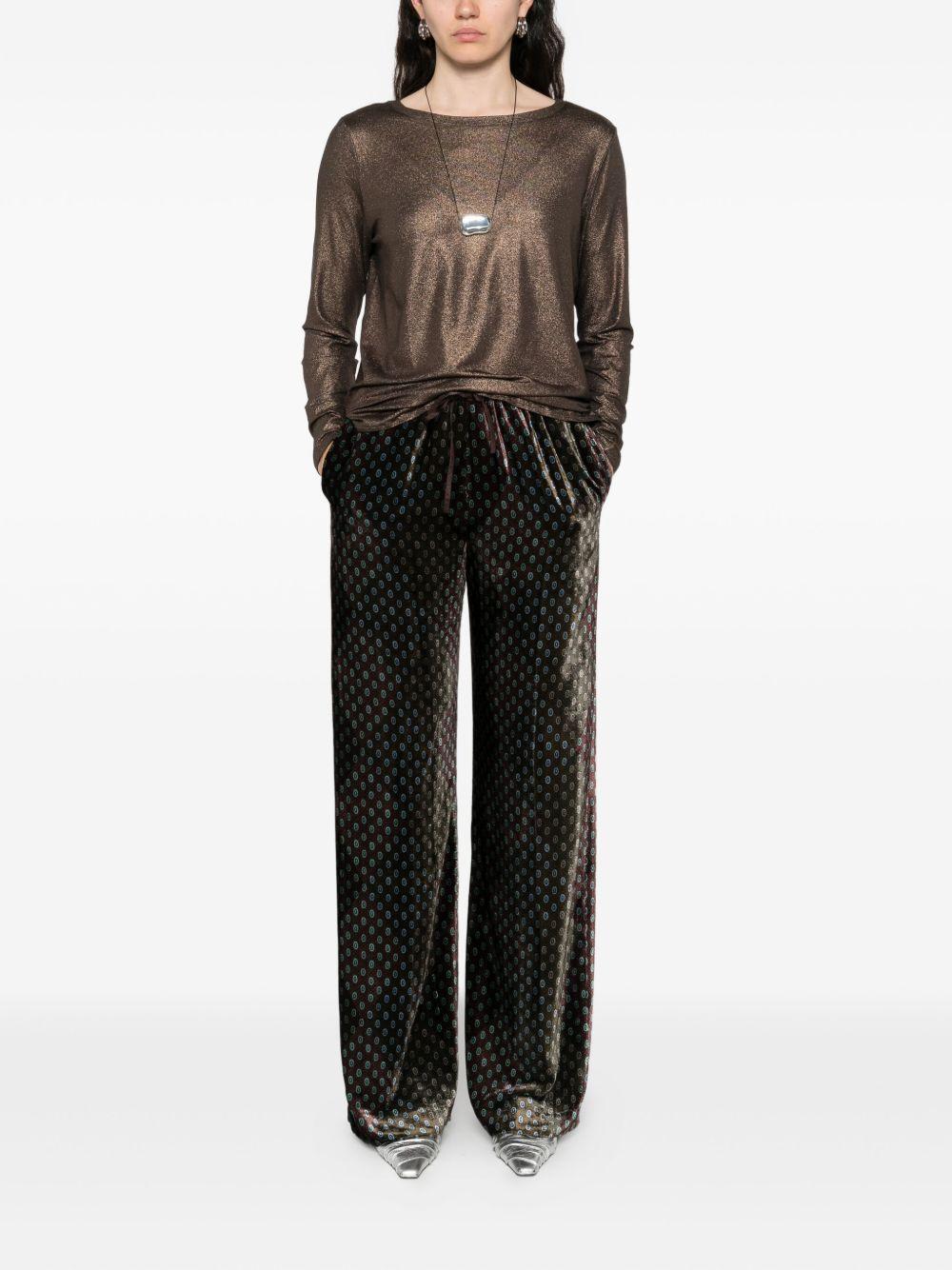 MAJESTIC FILATURES Maglia girocollo marrone 