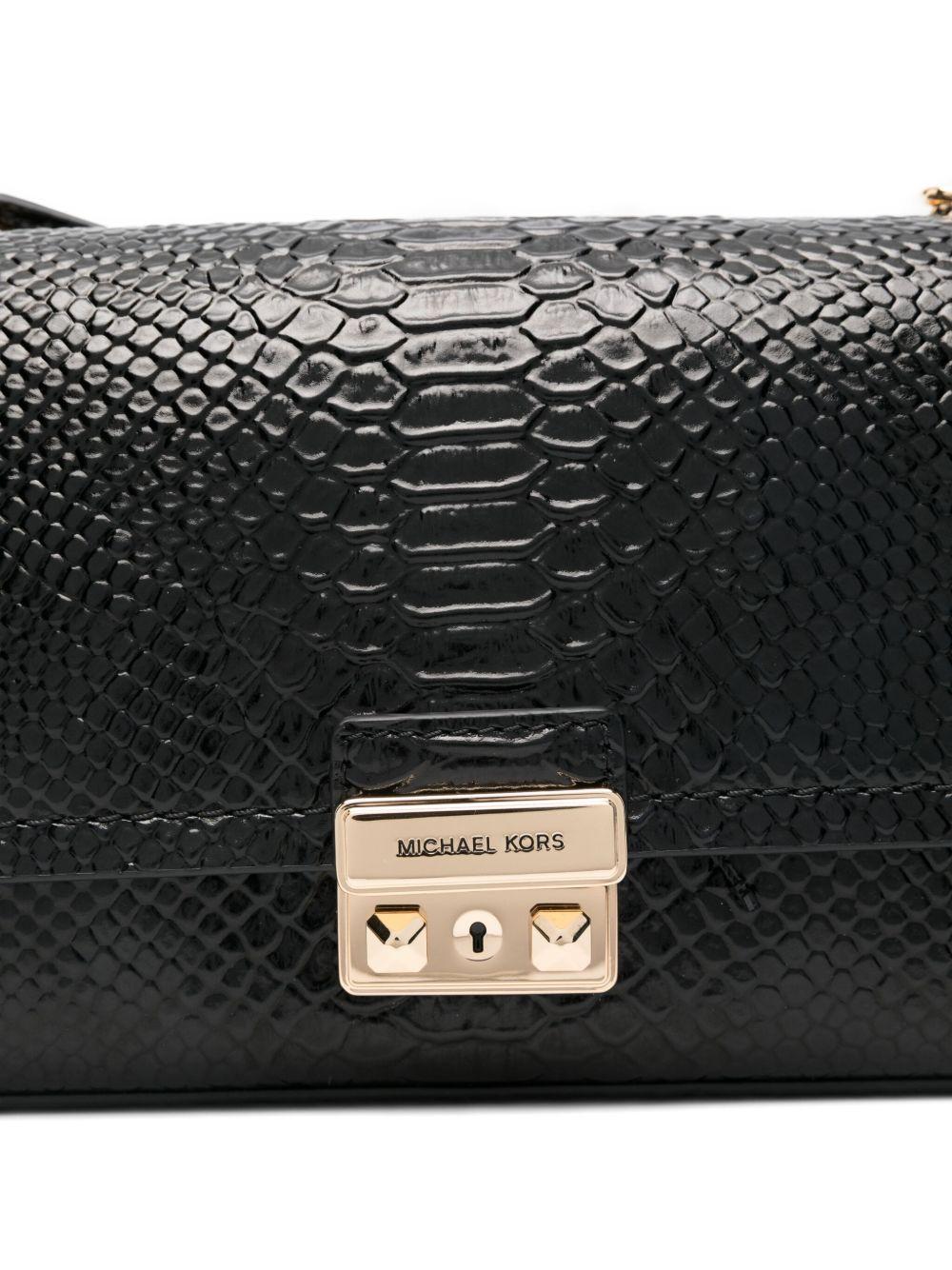 MICHAEL KORS Borsa a spalla effetto pelle di serpente 