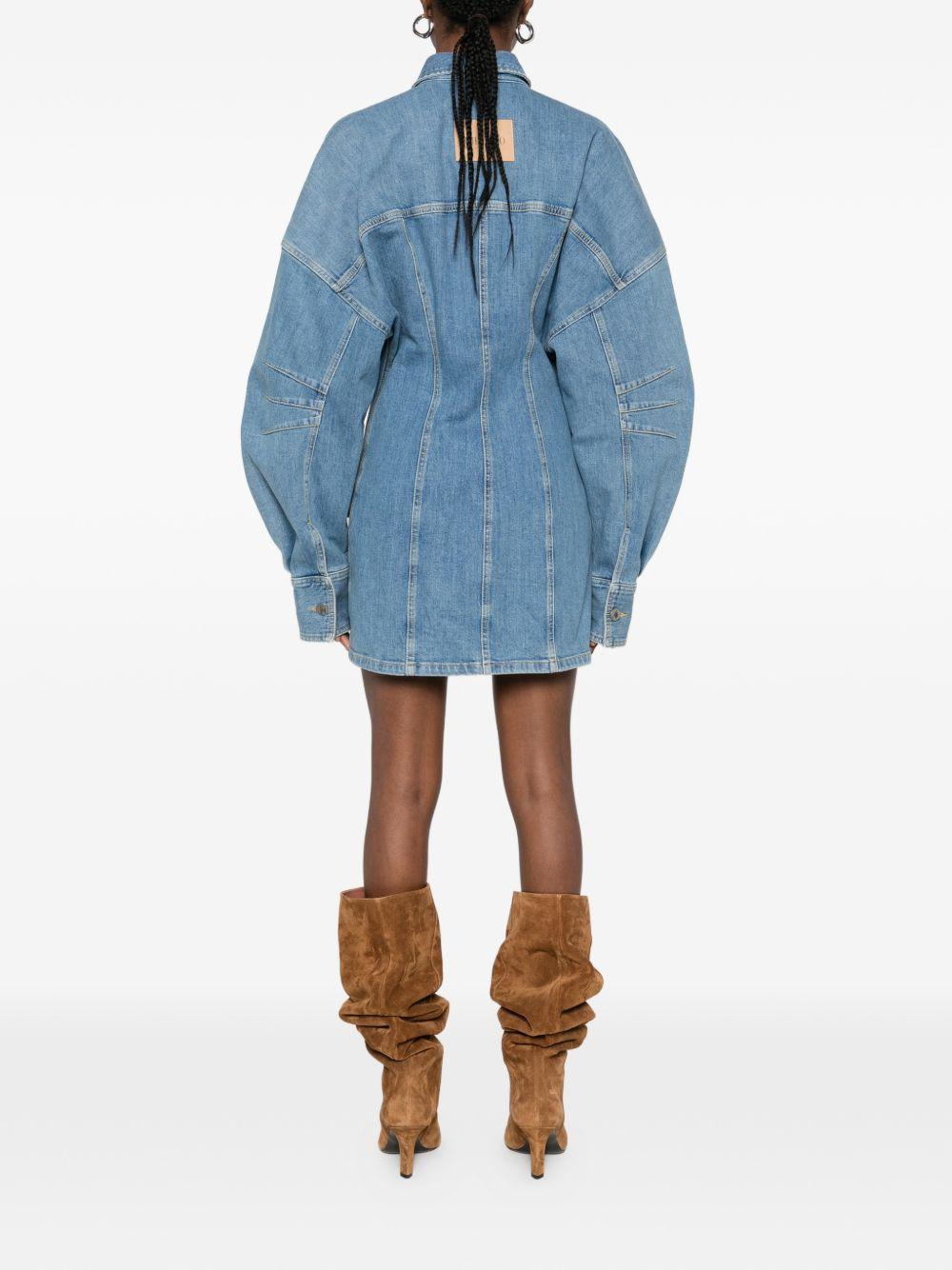 THE ATTICO Abito corto in jeans 