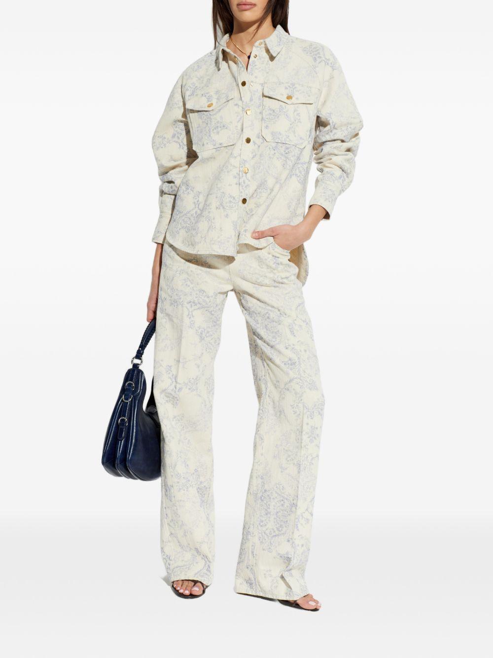 FORTE FORTE Camicia My Shirt con stampa floreale nontiscordardime 