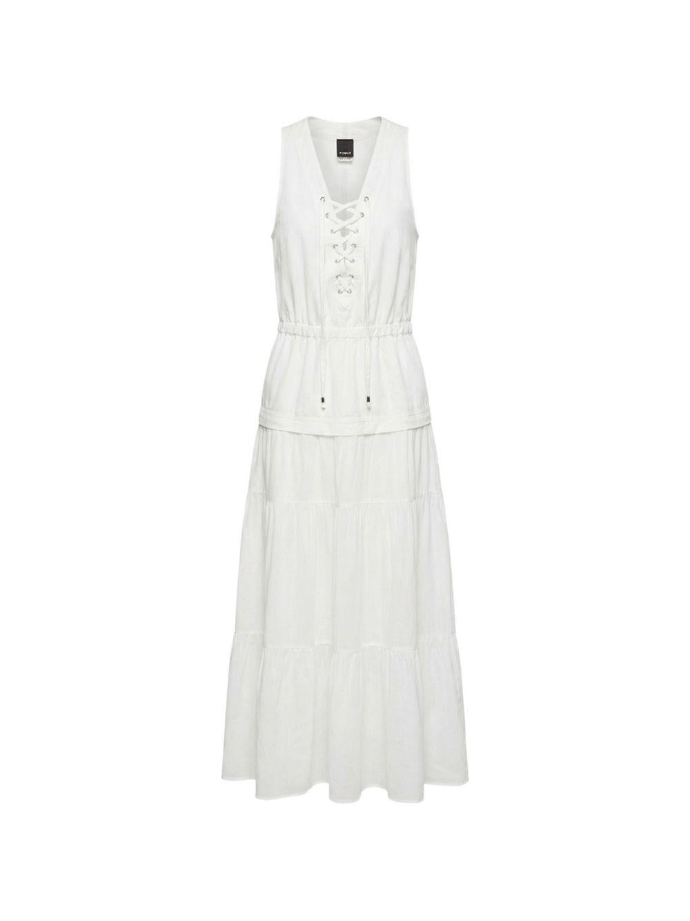 PINKO Abito Casarsa di cotone bianco 