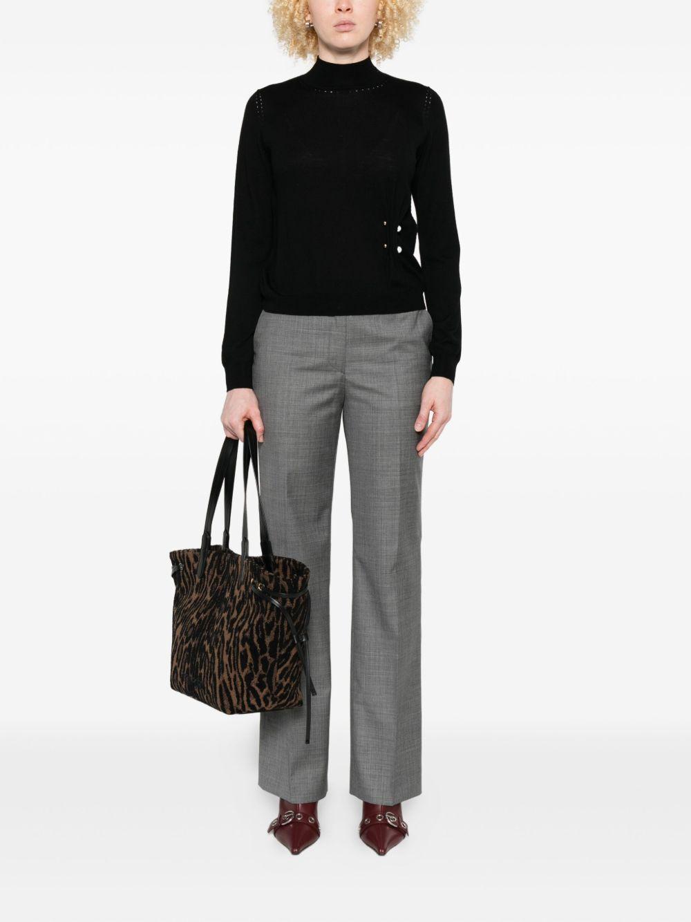 LIUJO Maglia a collo alto in lana 