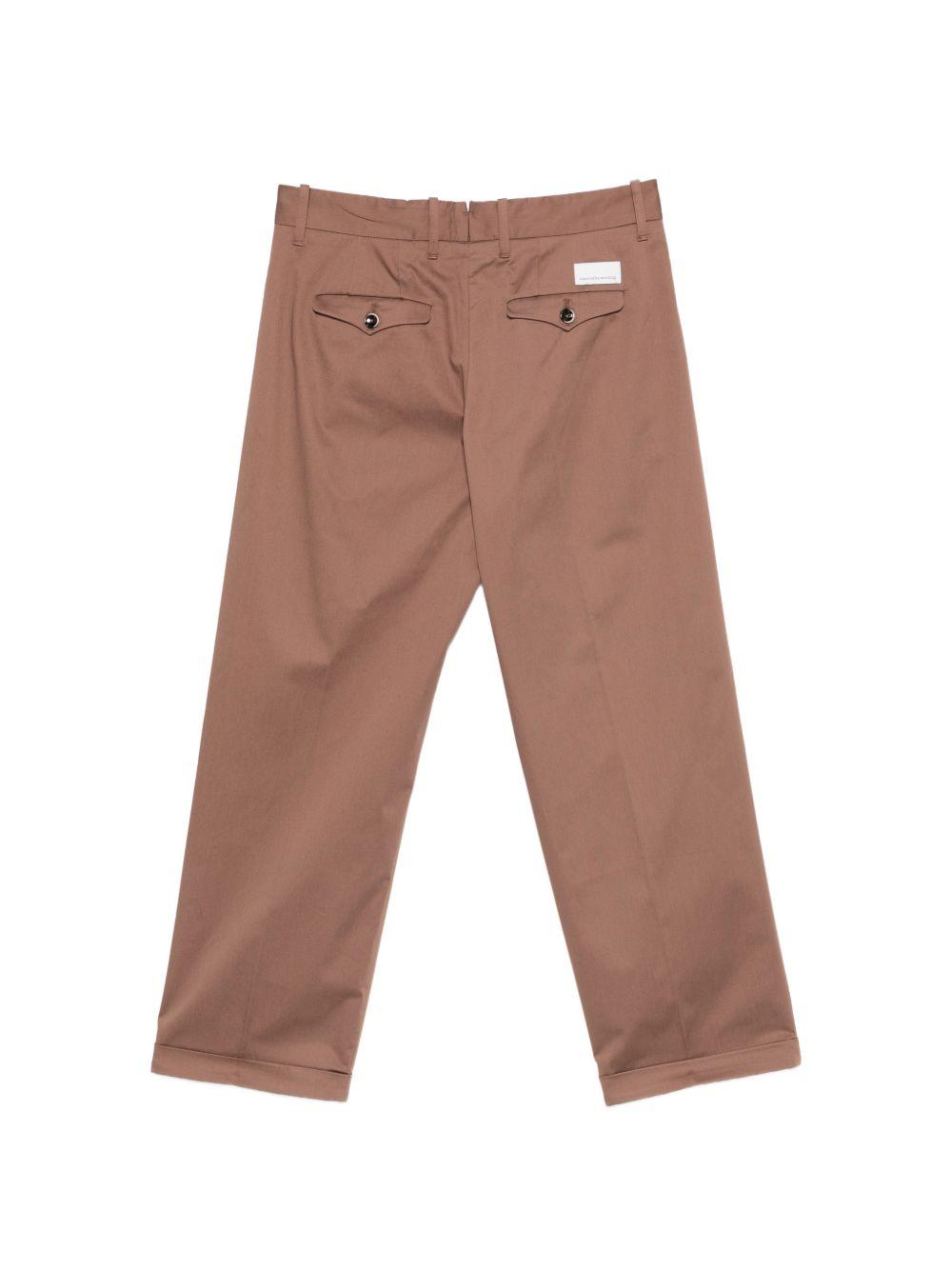 NINE IN THE MORNING Pantaloni Montana di cotone marroni 