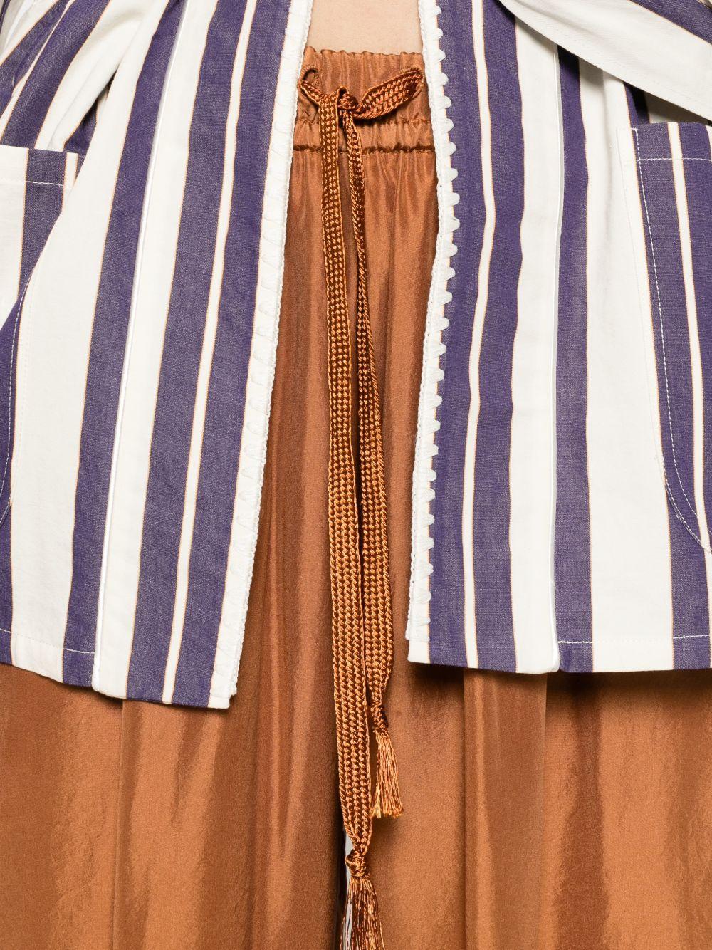 FORTE FORTE Pantaloni in seta con coulisse bronzo 