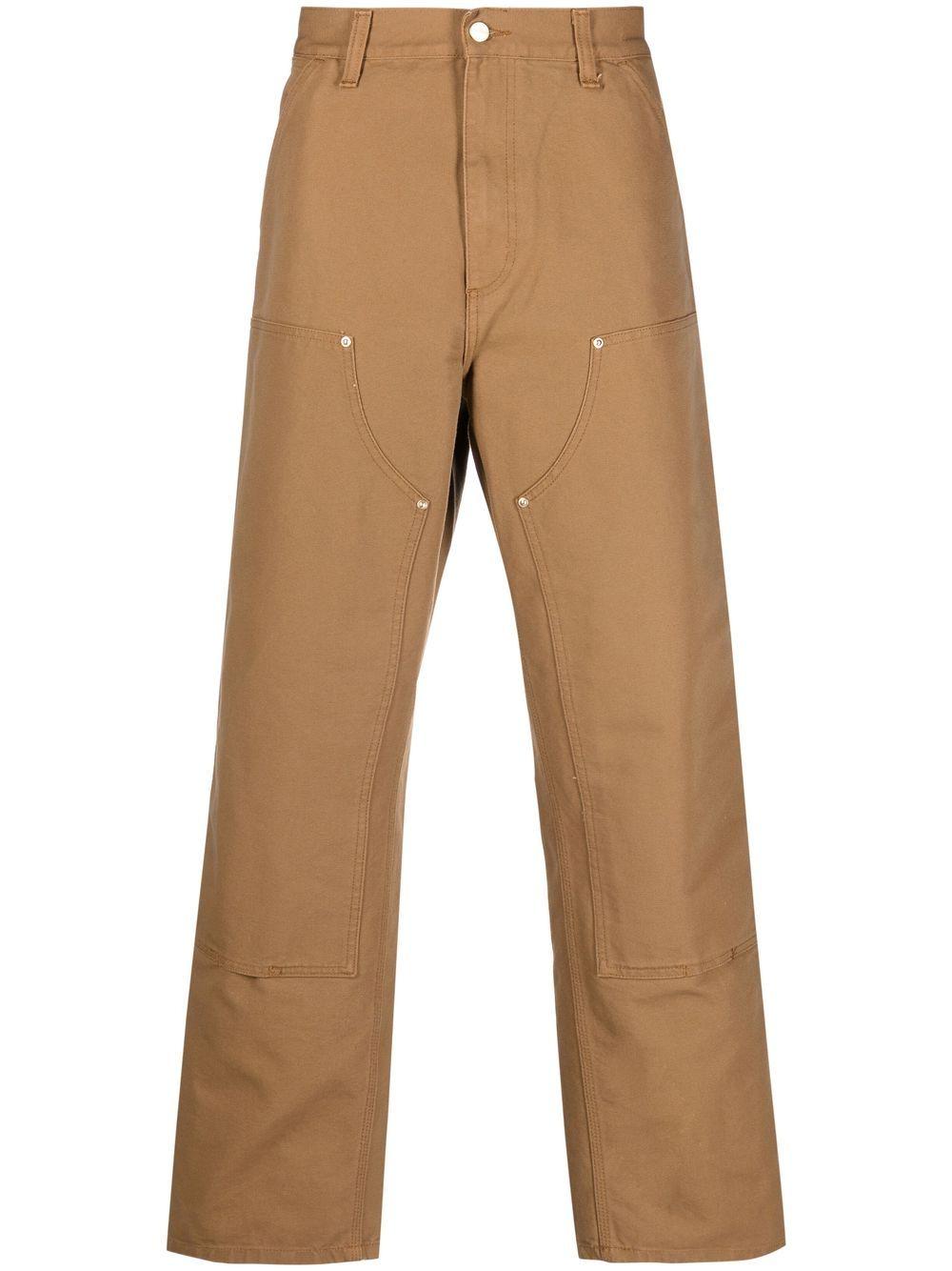 CARHARTT WIP Jeans dritto unisex in cotone marrone 