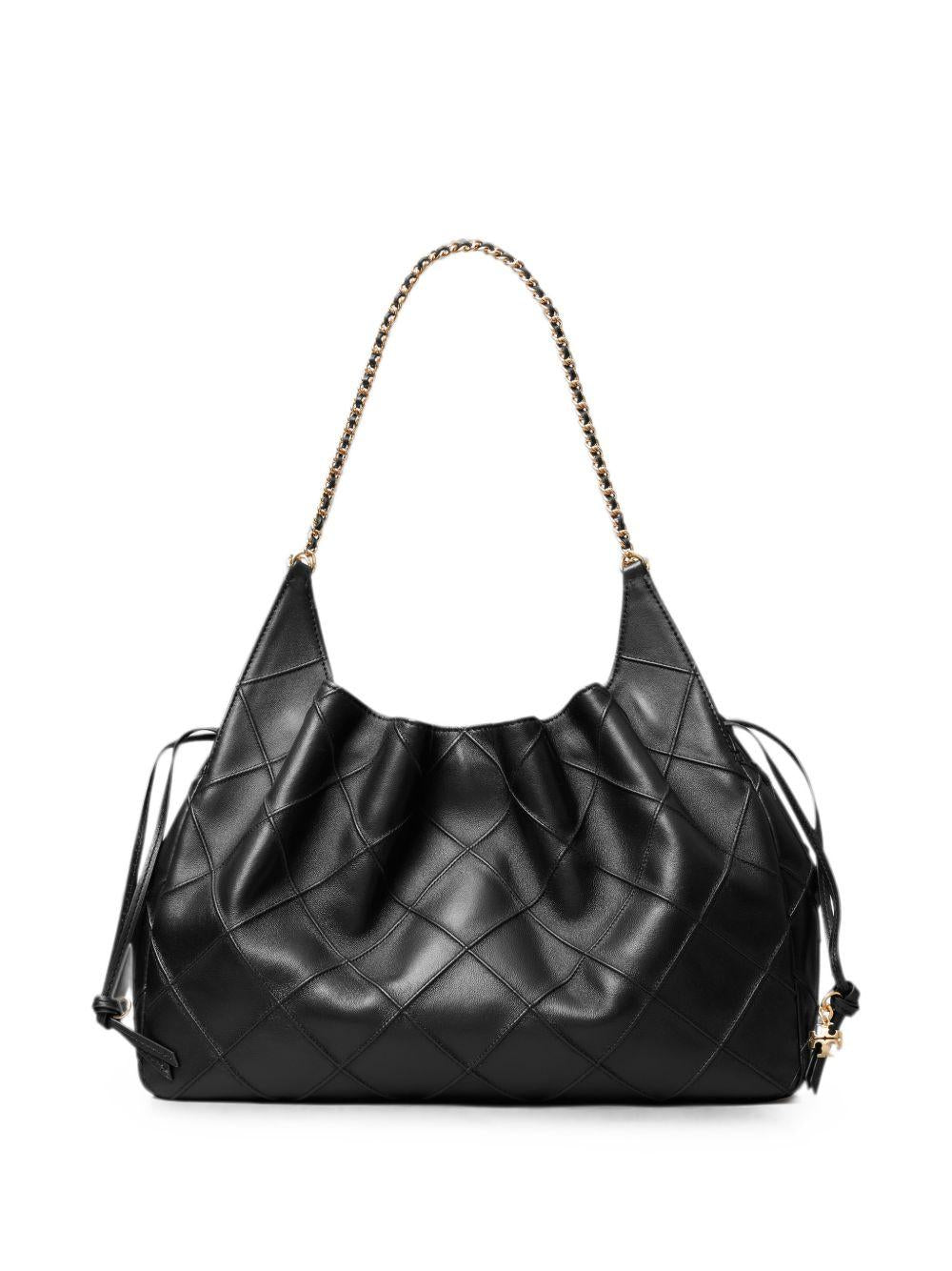 TORY BURCH Borsa shopping Fleming grande in pelle trapuntata con catena intrecciata 