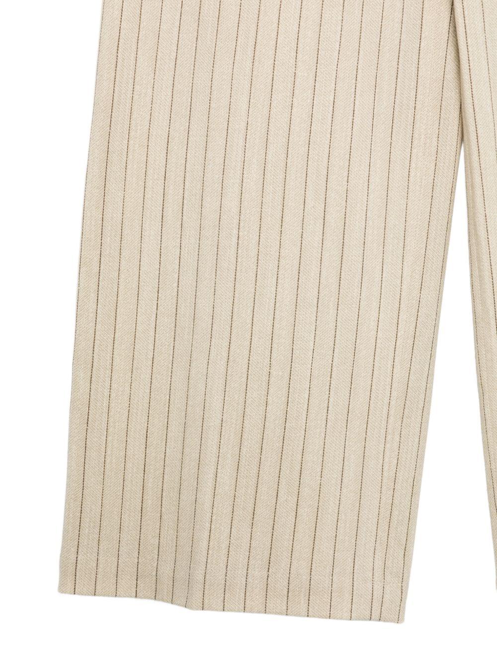 CIRCOLO 1901 Pantaloni gessati con coulisse in vita 