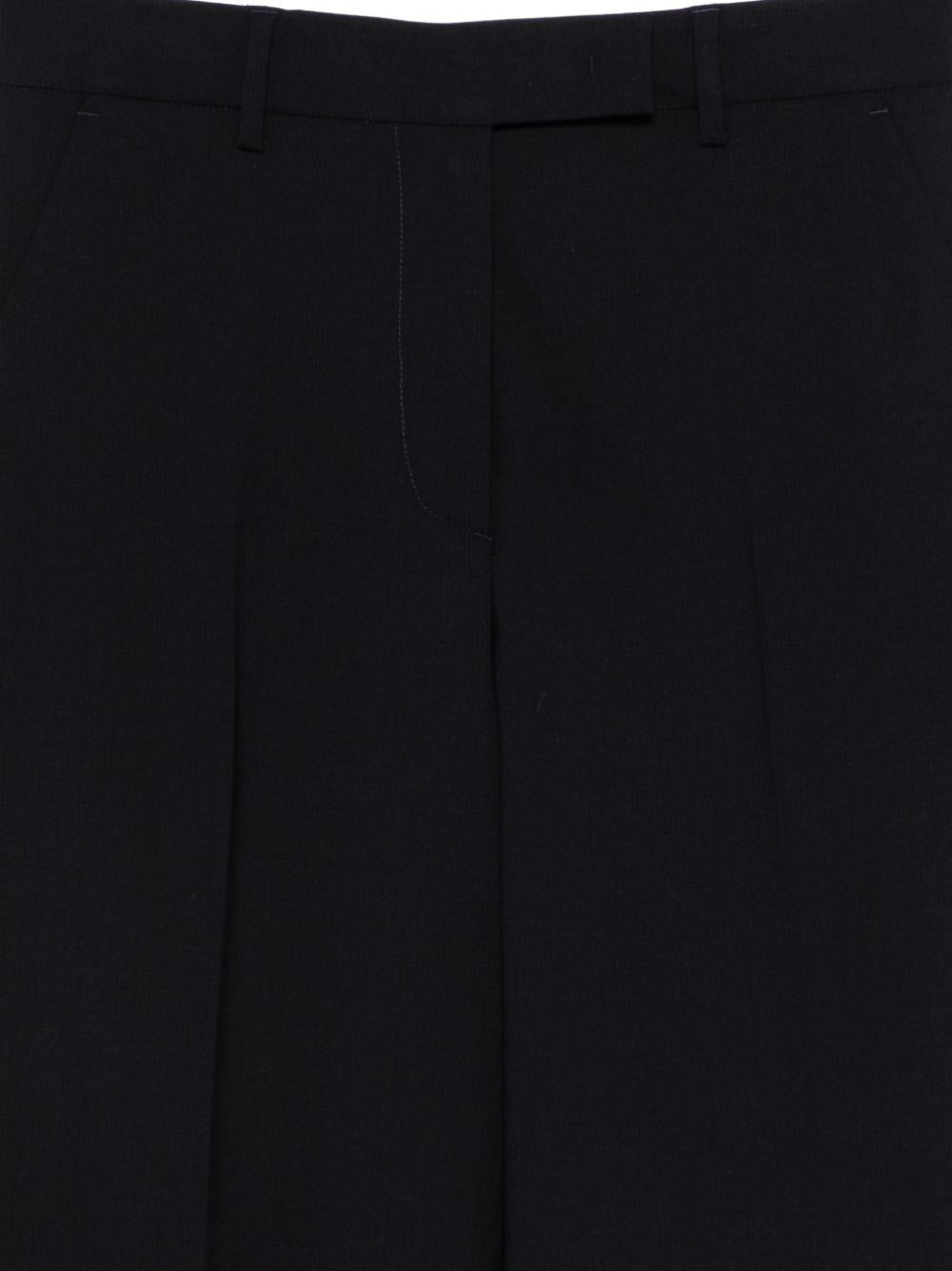 SEVENTY Pantaloni svasati in lana blu 