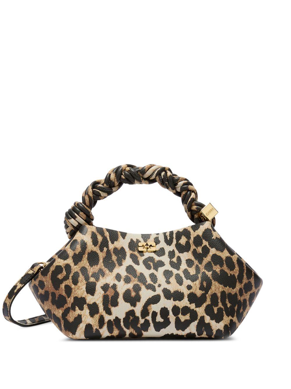 GANNI Borsa Small Leopard Bou animalier 