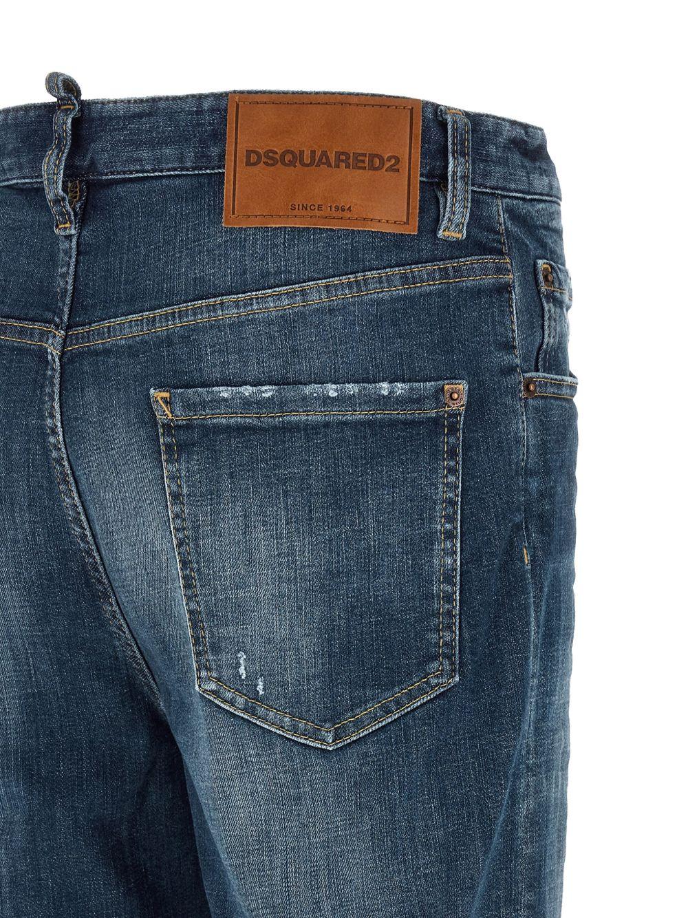 DSQUARED2 Jeans in cotone blu 