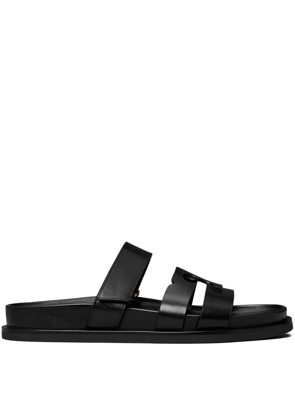 TORY BURCH Ciabatte nere in pelle 