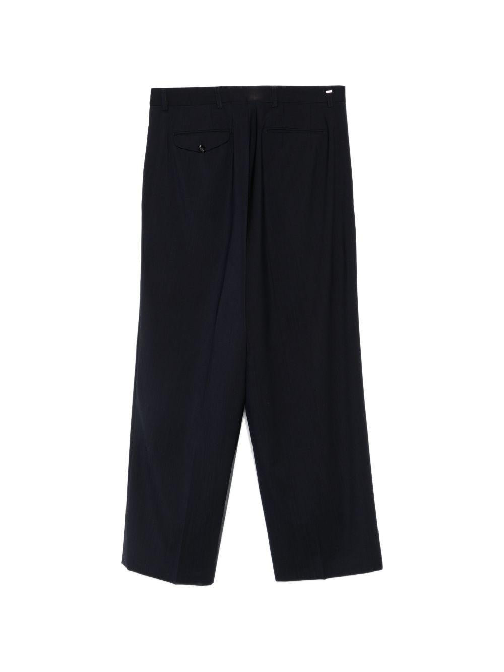 BE ABLE Pantaloni in cotone blu scuro con passanti per cintura 