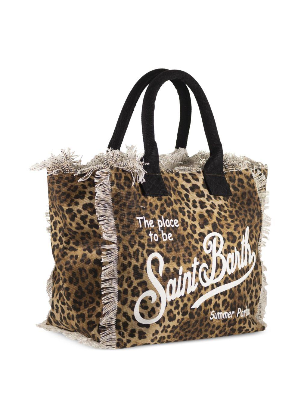 MC2 SAINT BARTH Borsa shopping Vanity con stampa animalier 