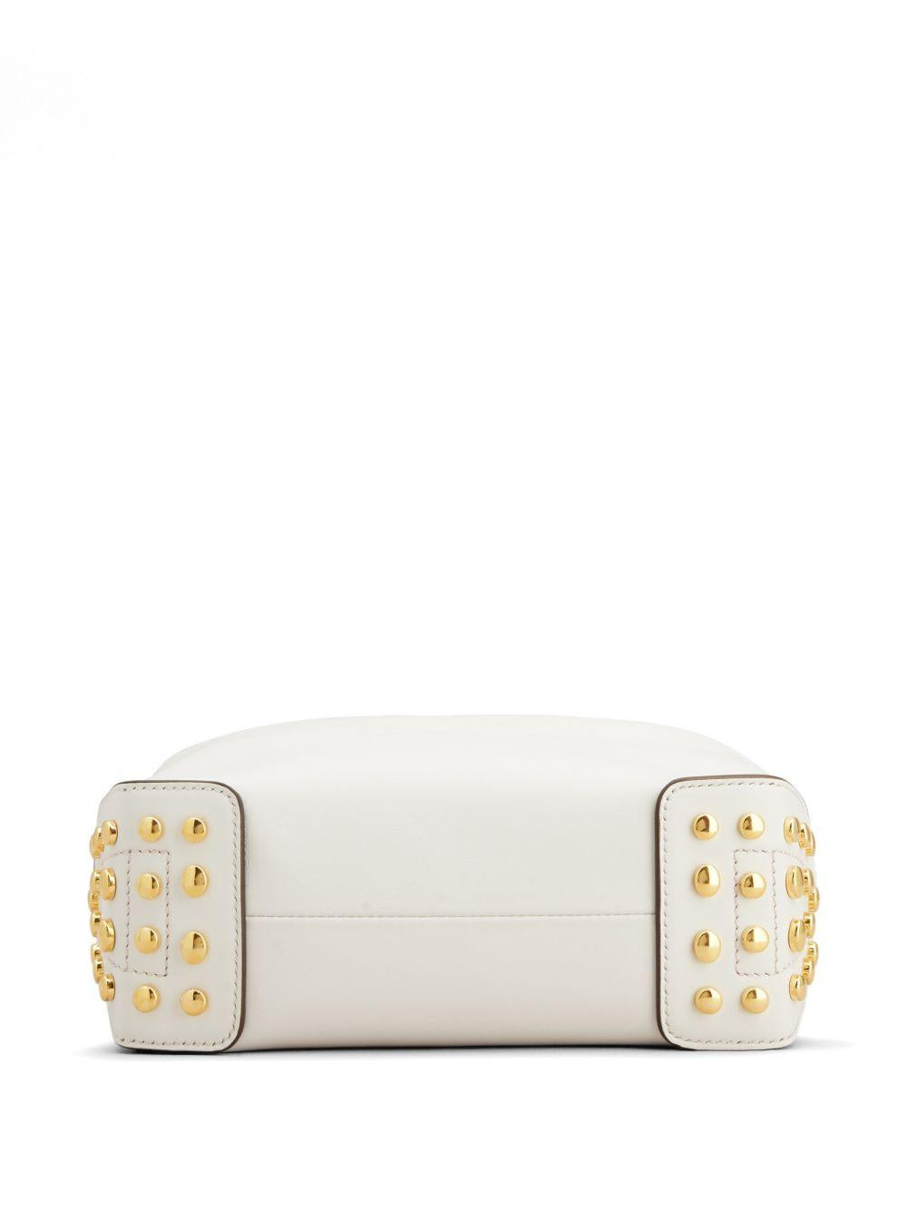 TODS Borsa a spalla in pelle bianca 