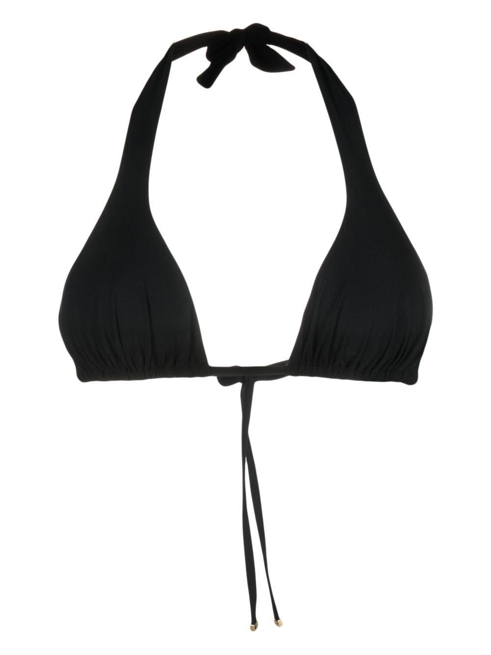 DOLCE e GABBANA Top bikini a triangolo nero 