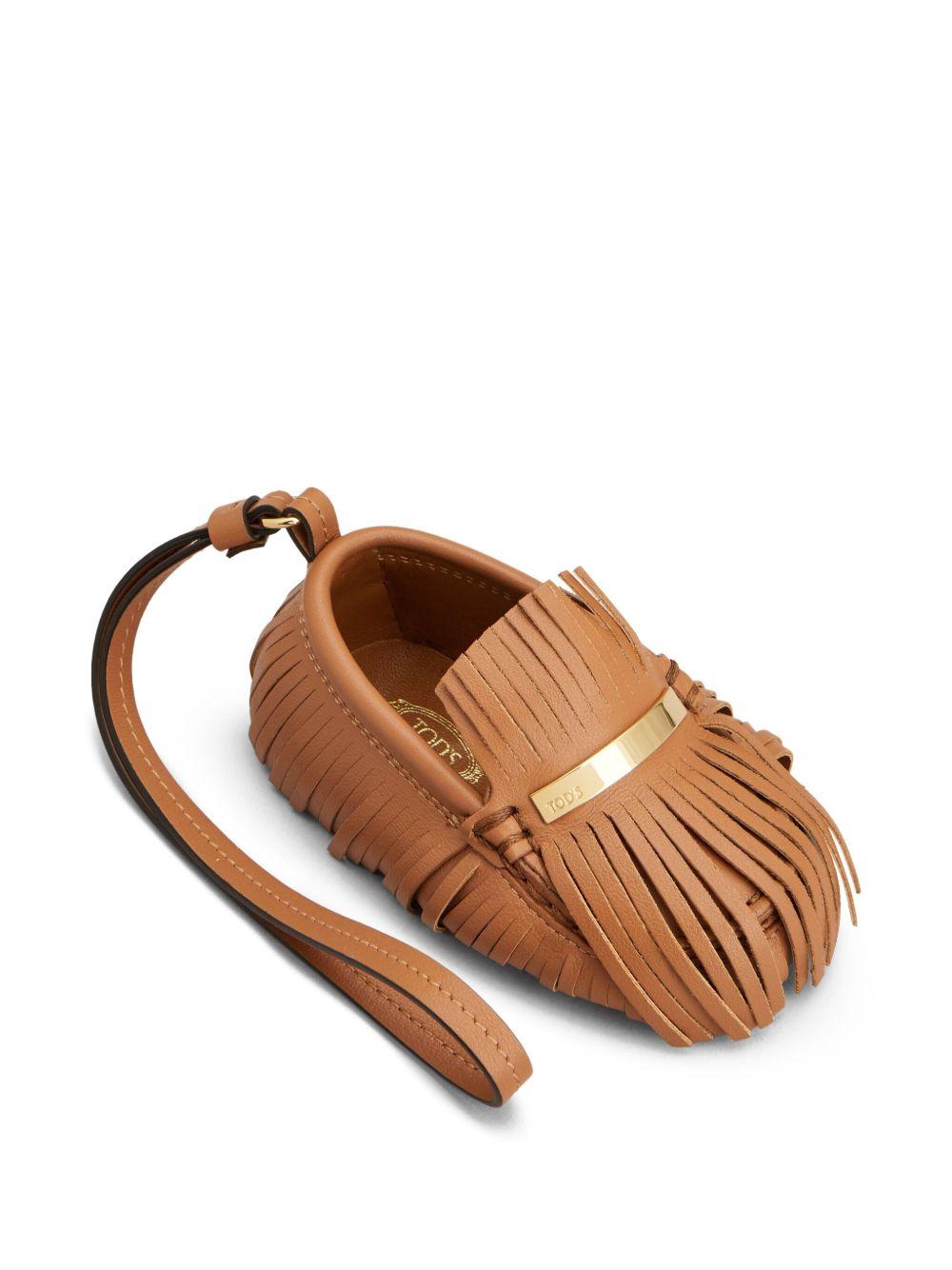 TODS Portachiavi in pelle a forma di mocassino 