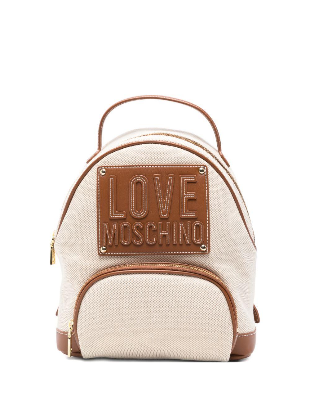 LOVE MOSCHINO Zainetto con doppie tasche in ecopelle 
