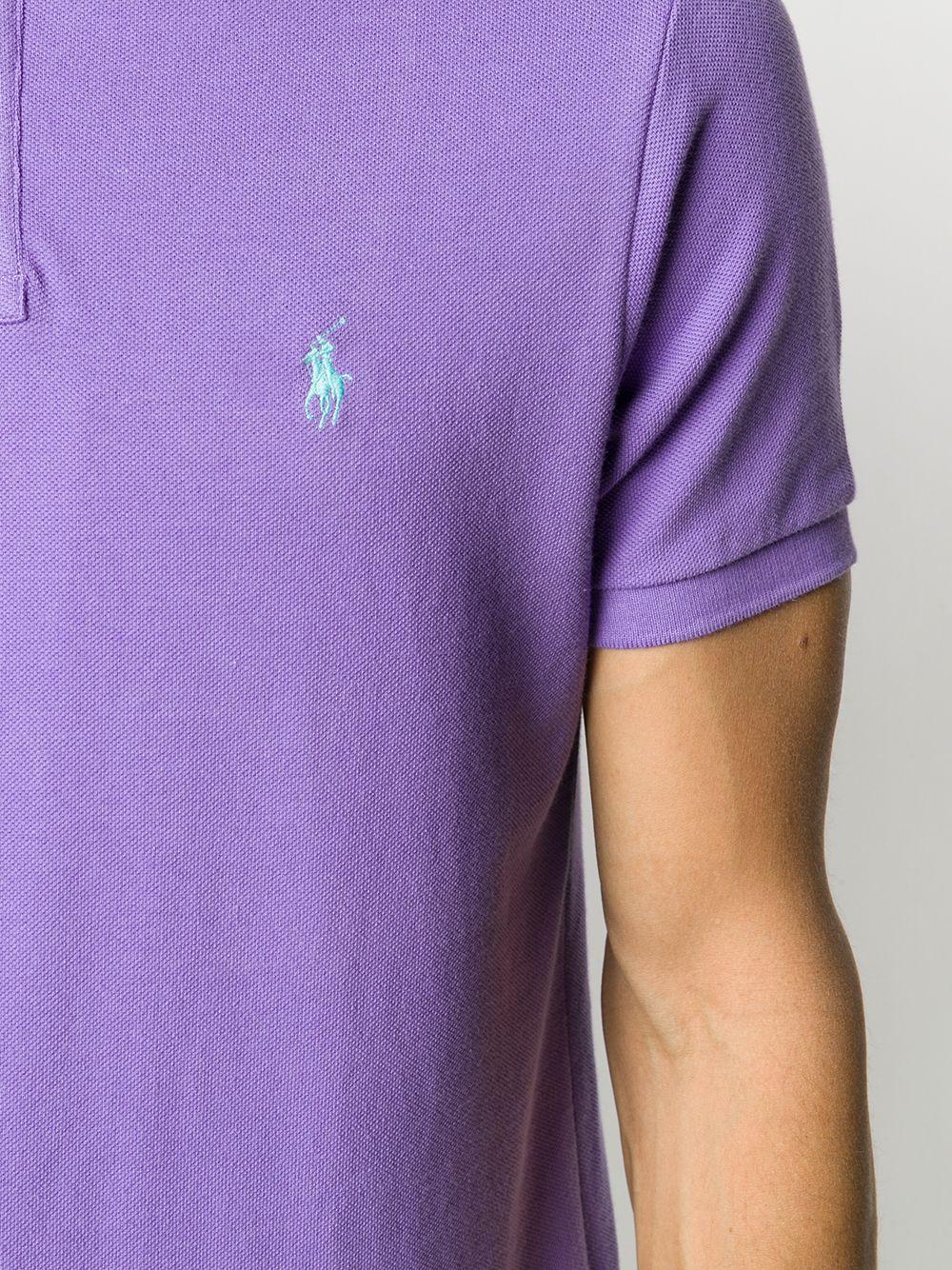 POLO RALPH LAUREN Polo viola con logo 