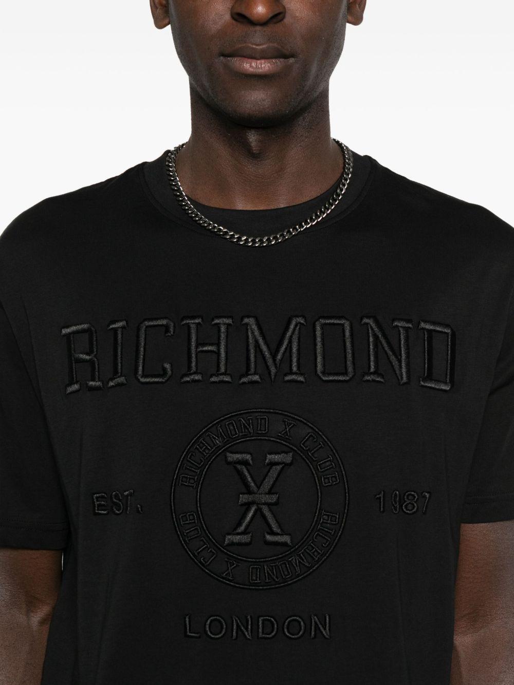 JOHN RICHMOND T-shirt girocollo nera 