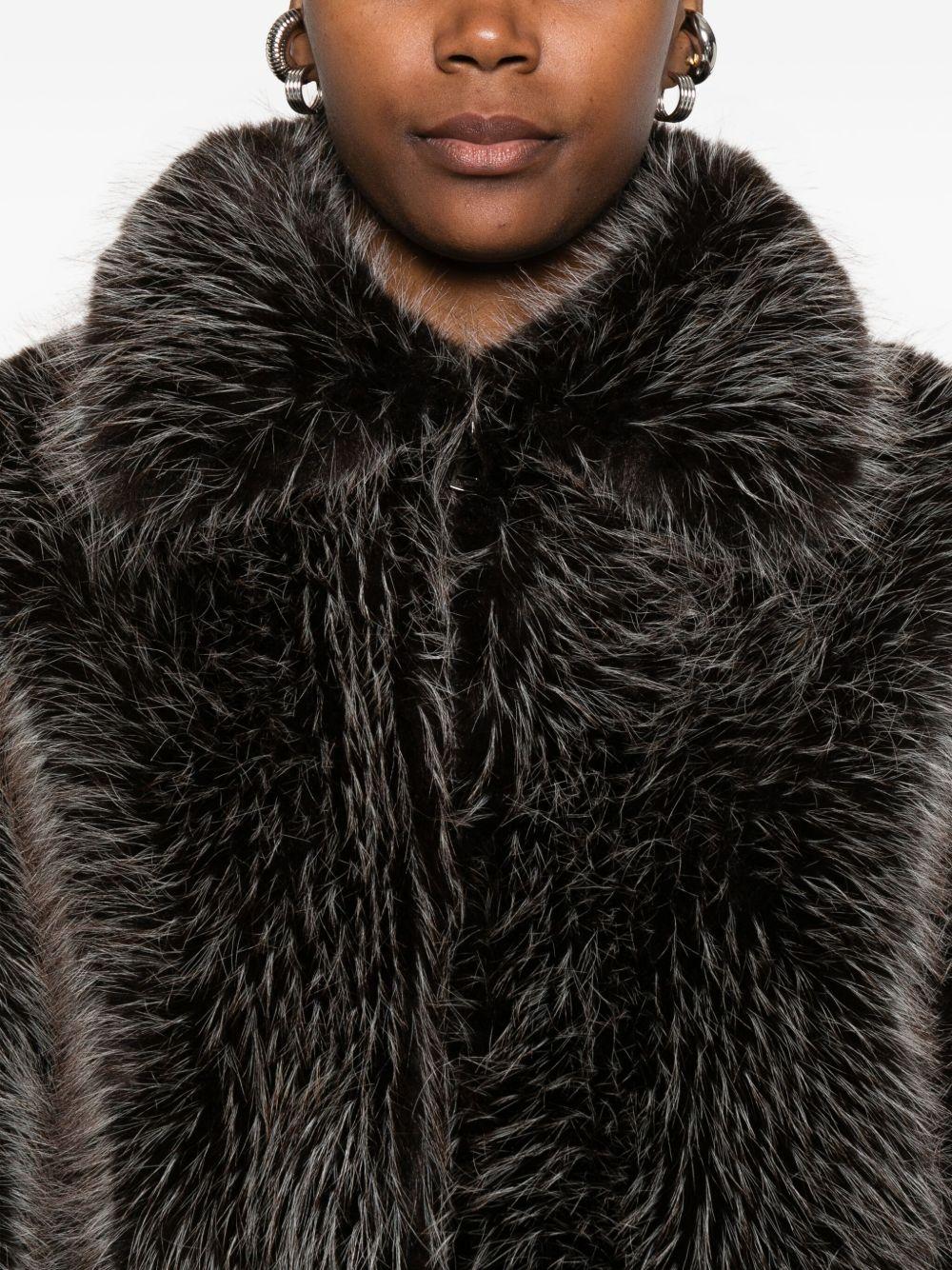 VALENTINI 1972 Giacca in ecopelliccia crop 