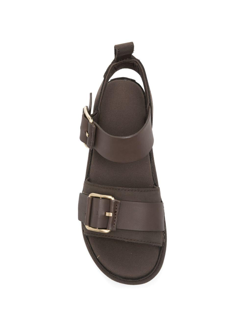 UGG Sandali bassi marroni in pelle 