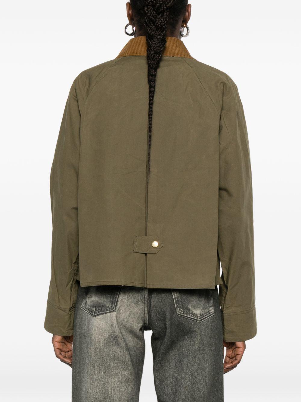 BARBOUR Giacca Catlin in cotone verde 