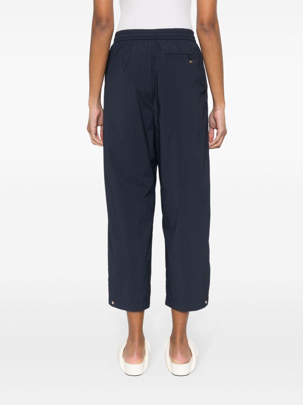 HERNO Pantaloni blu in tessuto tecnico leggero 